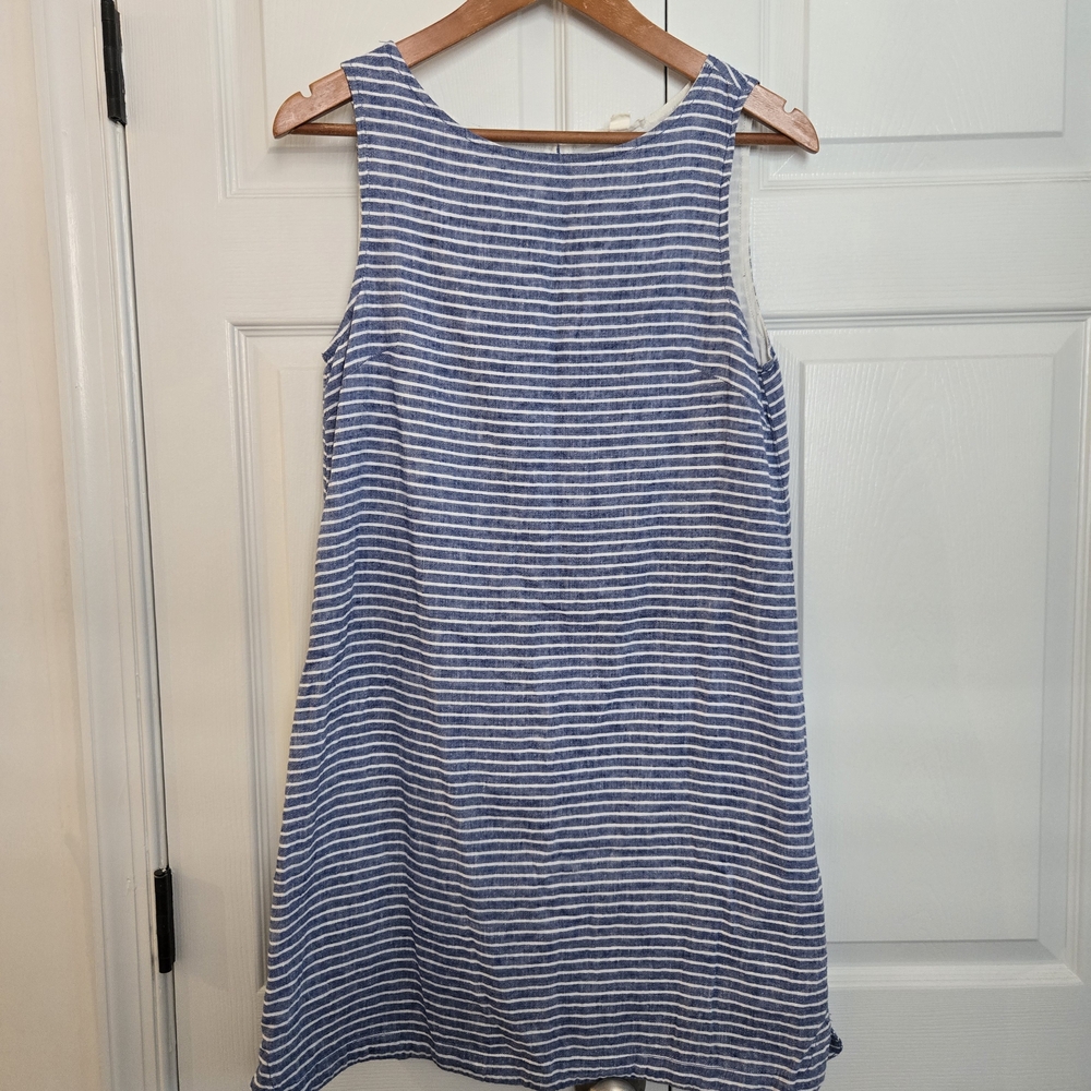 Beachlunchlounge Blue and White Striped Dress